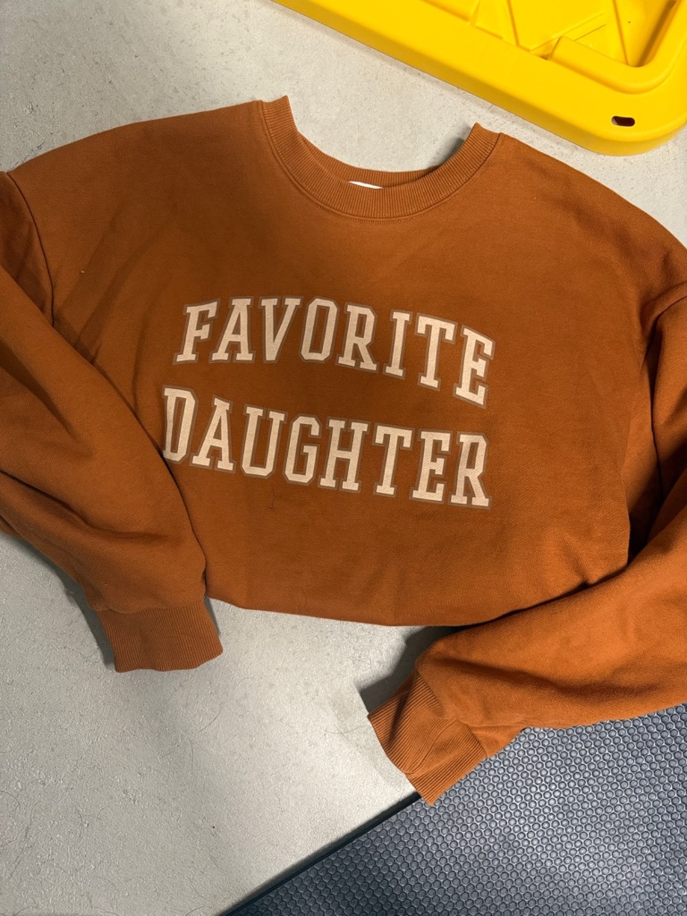 Favorite Daughter Rust Orange Crewneck Sweatshirt